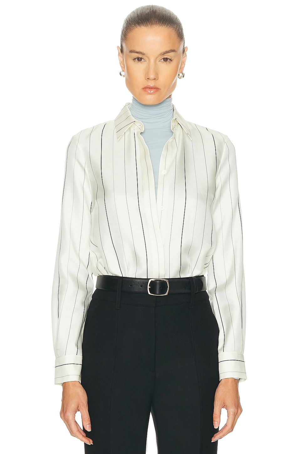 Gabriela Hearst Henri Blouse in Ivory Multi - Ivory. 42 also