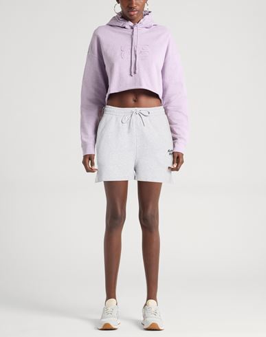 Maison Kitsuné Woman Shorts & Bermuda Shorts Grey Size XL Cotton