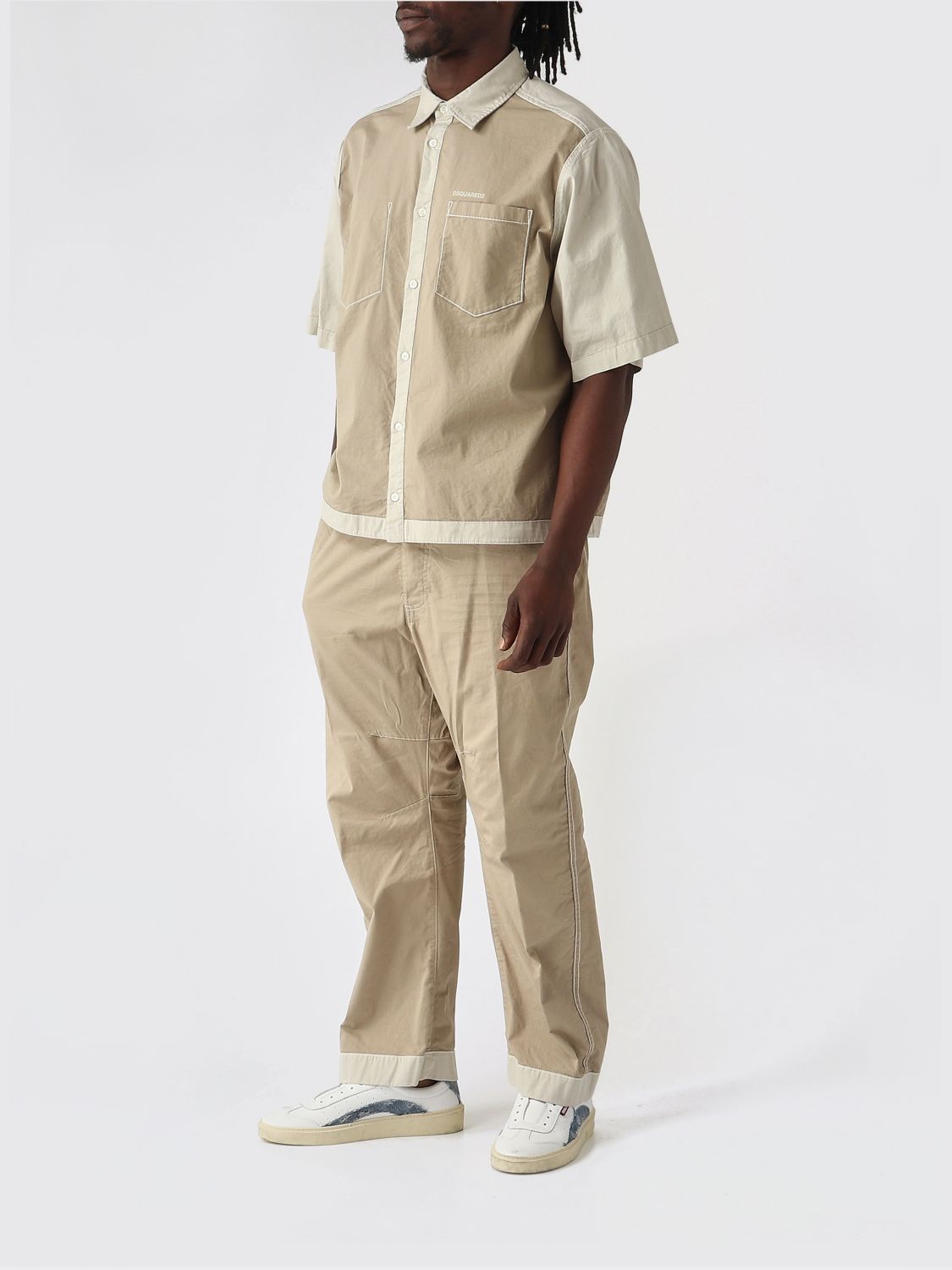 Pants Men color Cream