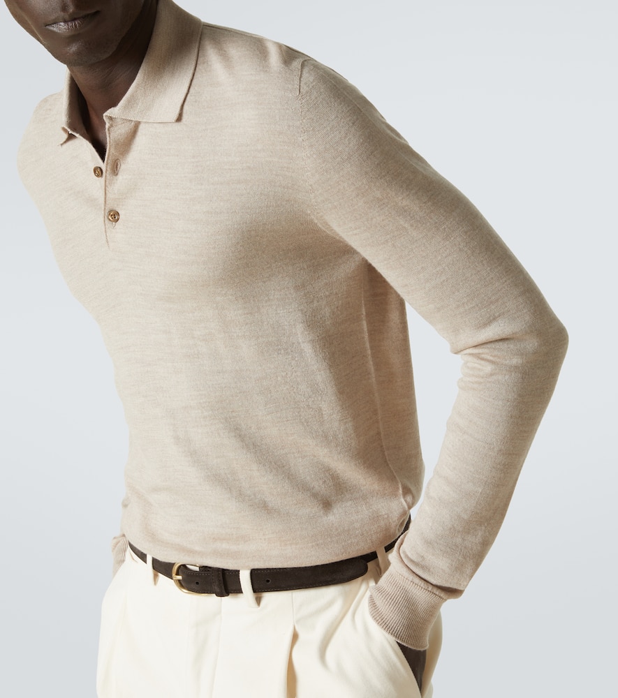 Saman Amel Allen wool polo sweater