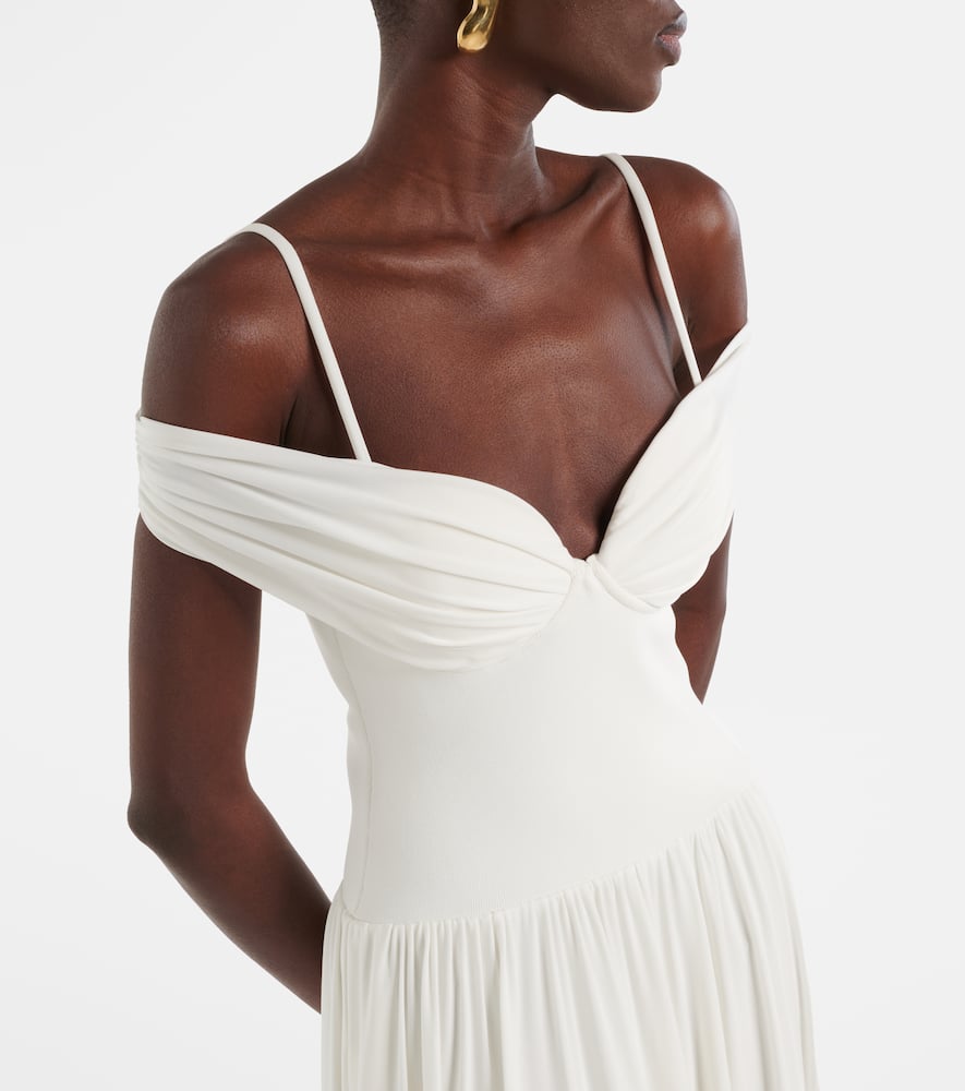 Amarantha draped jersey maxi dress