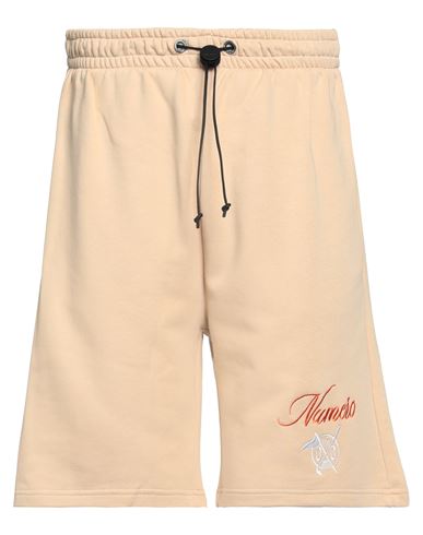 Man Shorts & Bermuda Shorts Beige Size M Cotton