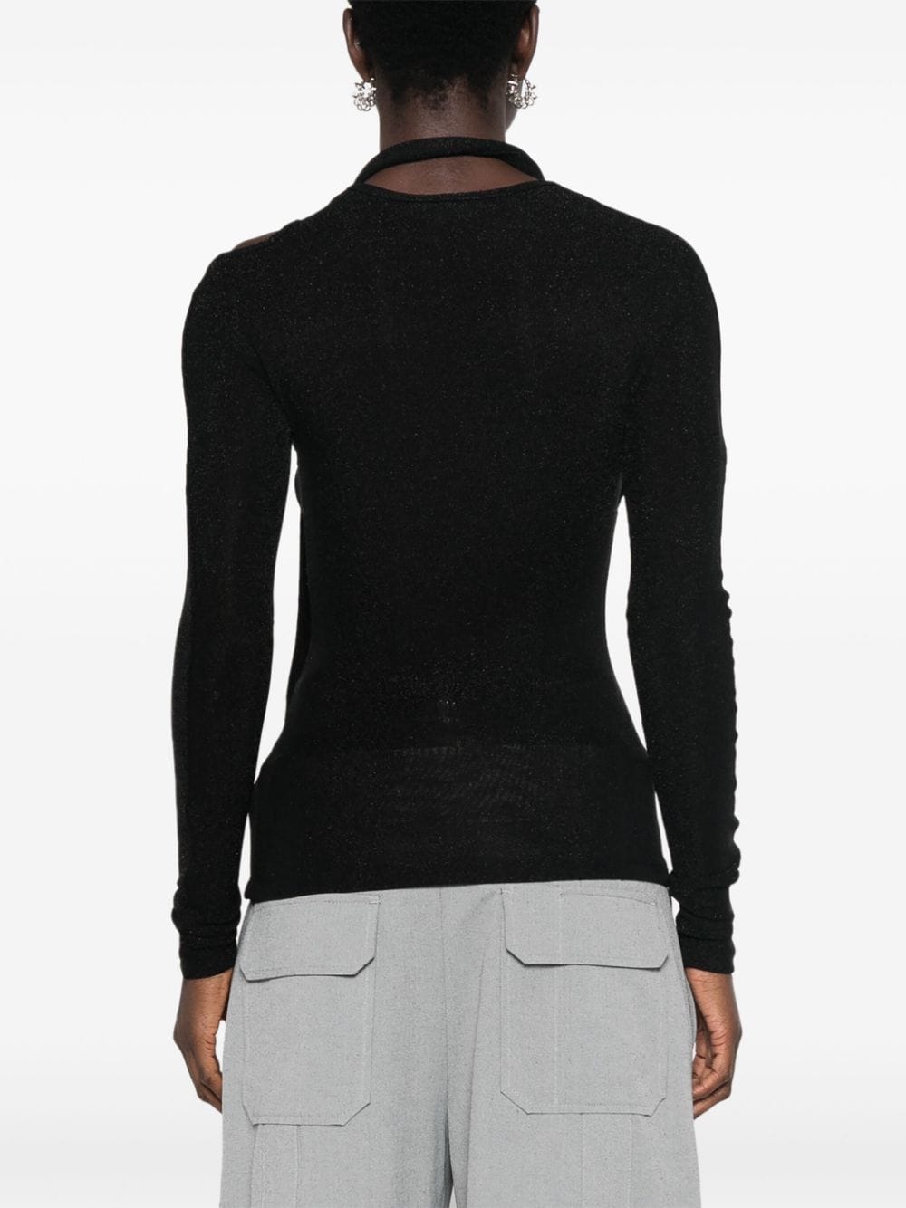 Lamé top - Black