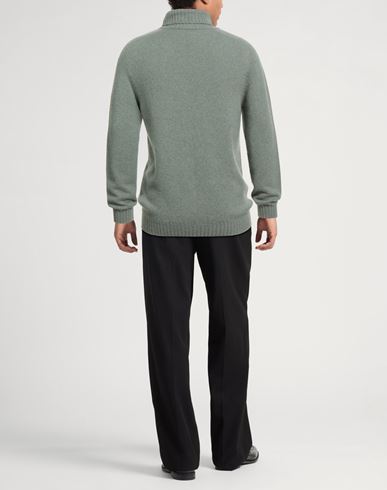 Man Turtleneck Sage green Size XL Cashmere