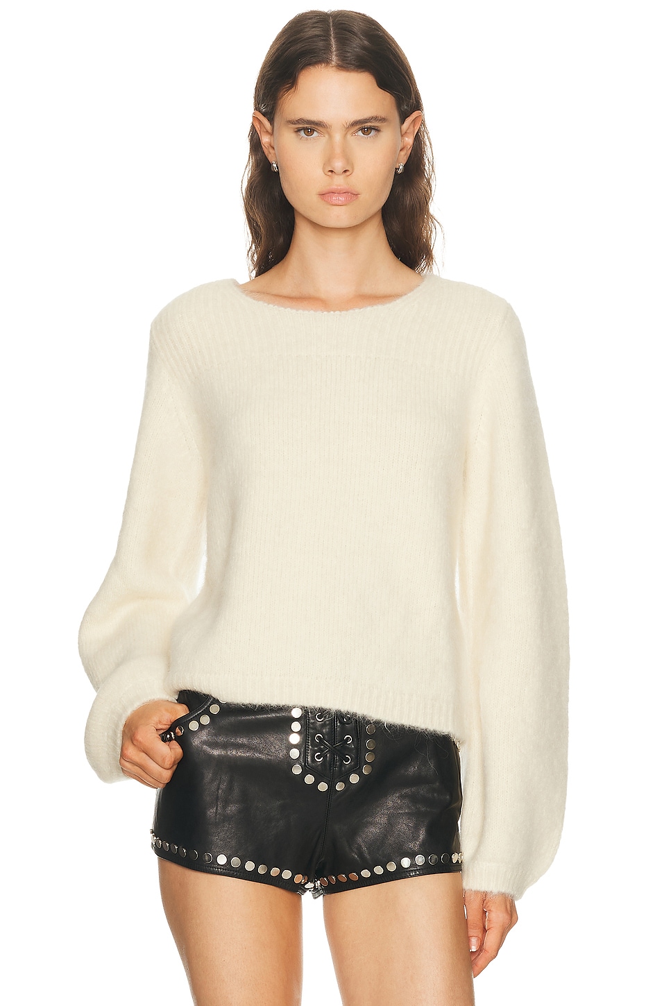 Isabel Marant Paulane Sweater in Ecru - Cream. 36 also