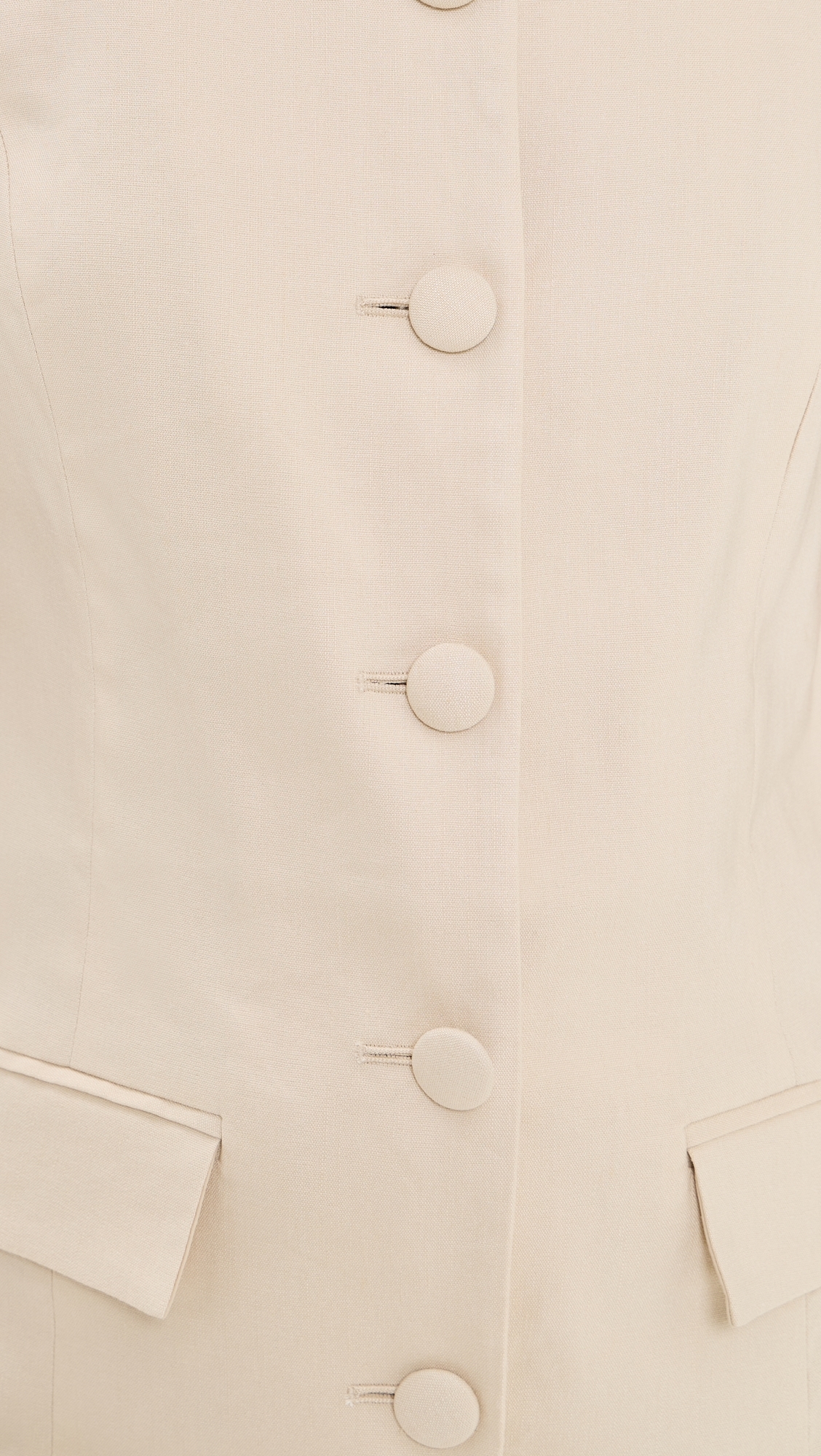 The Cece Linen Dress Light Khaki