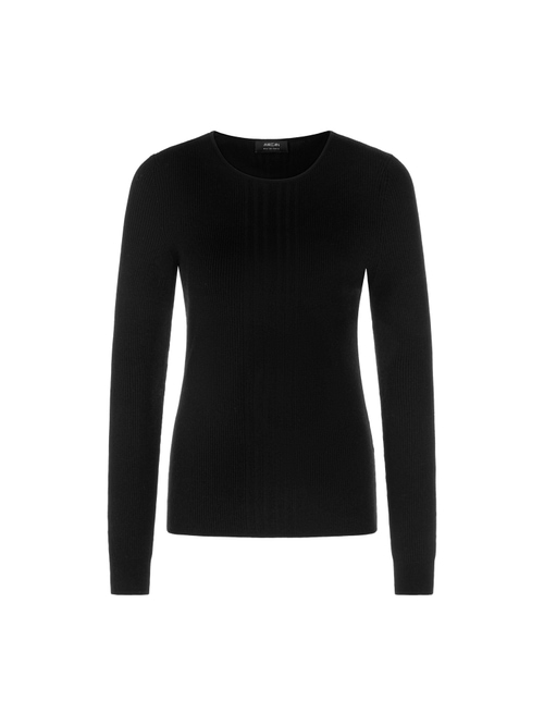 Marc Cain ‘Rethink Together’ ribbed jumper, black, 34 N