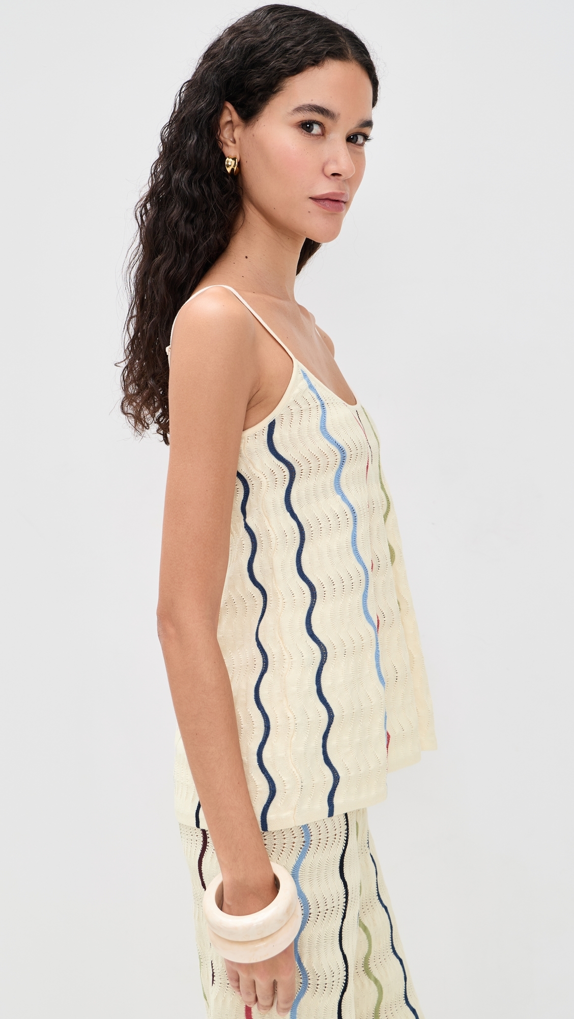 Gigi Knit Tank Cream Multi