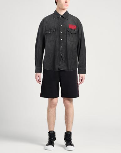 Man Denim shirt Black