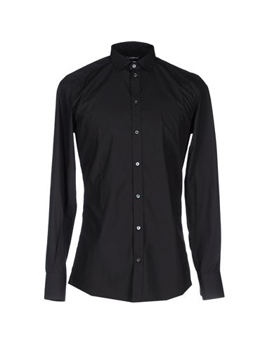 Man Shirt Black Size 17 Cotton