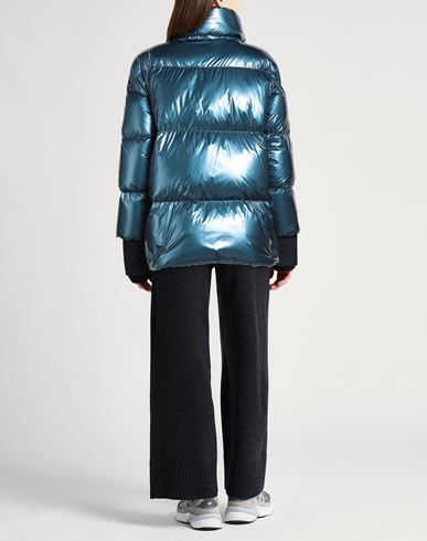 Laminar Woman Puffer Blue Size 2 Polyamide, Polyurethane, Polyester, PET (Polyethylene terephthalate)