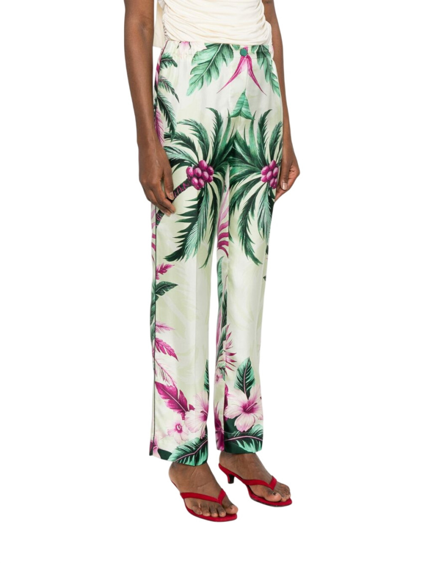 Green Printed Trouser