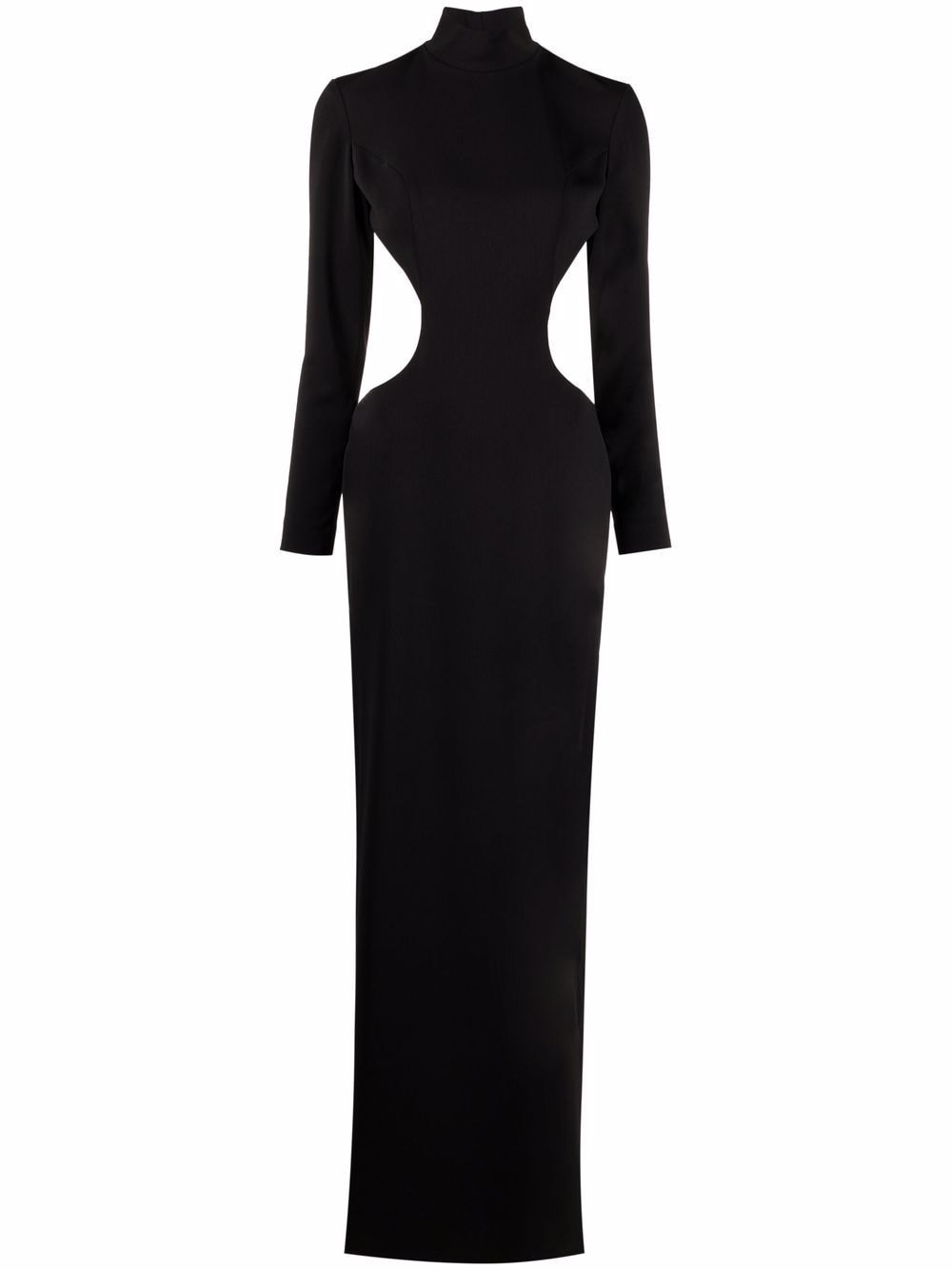 High neck evening dress
