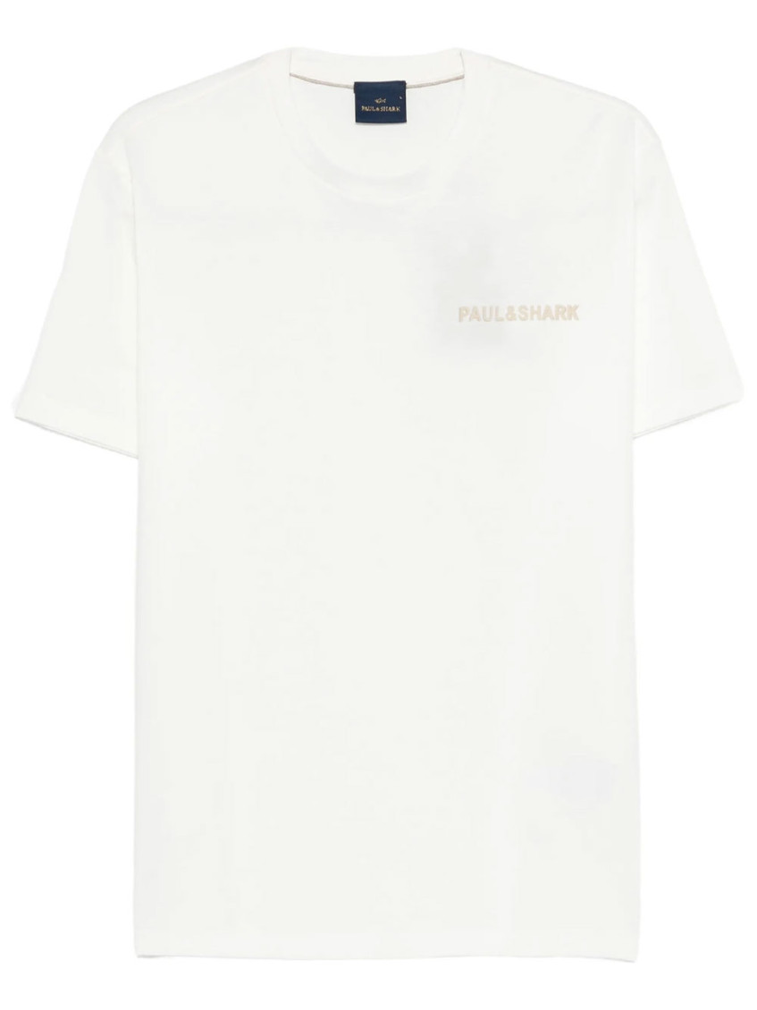 Paul & Shark - logo cotton crew neck short sleeve