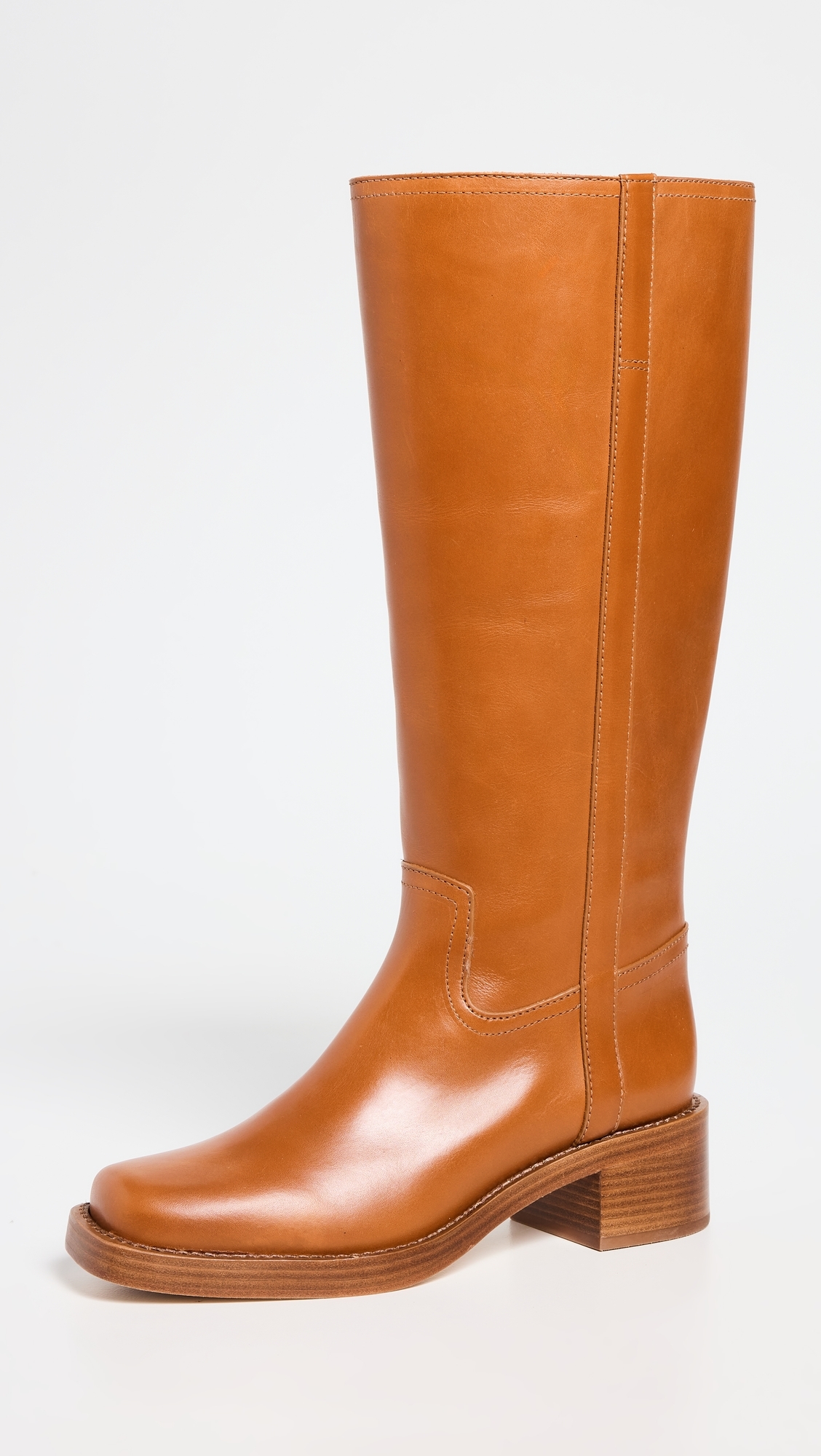 Frances Knee Boots Whiskey Leather