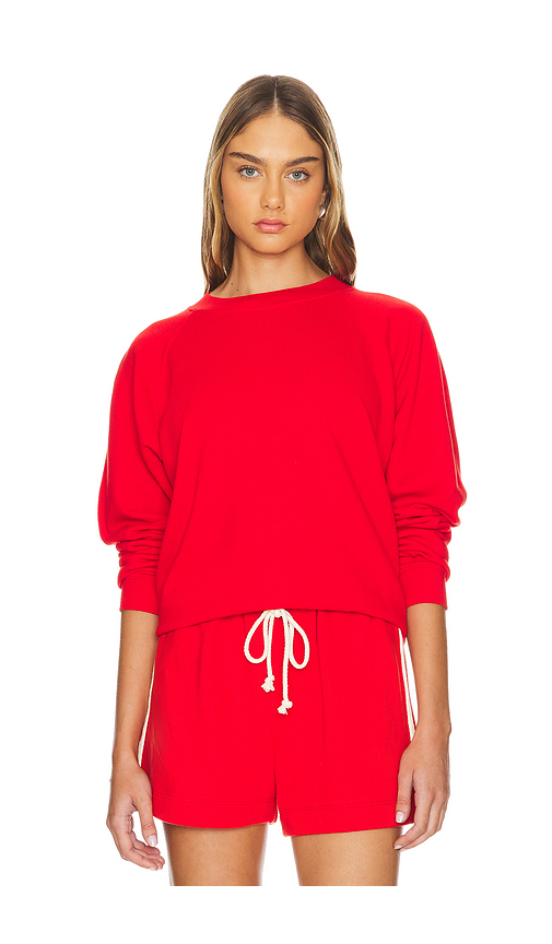 DONNI. Eco Terry Crewneck Sweatshirt in Tomato. XXS also in