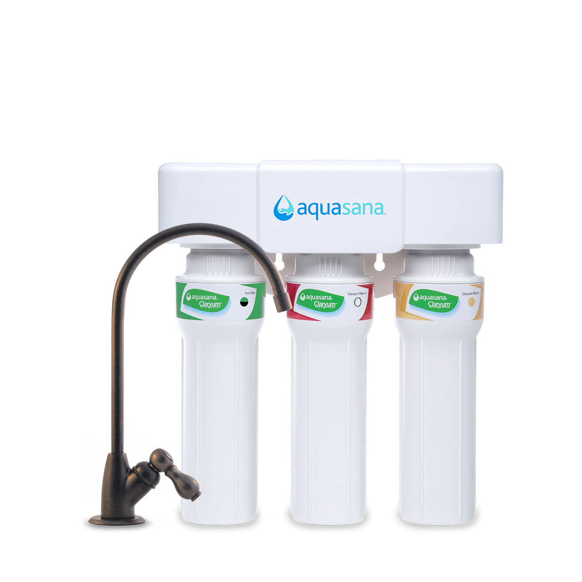 3-Stage Under Sink Water Filter Max Flow, Oil Rubbed Bronze, 1/2 Year/800 Gallon