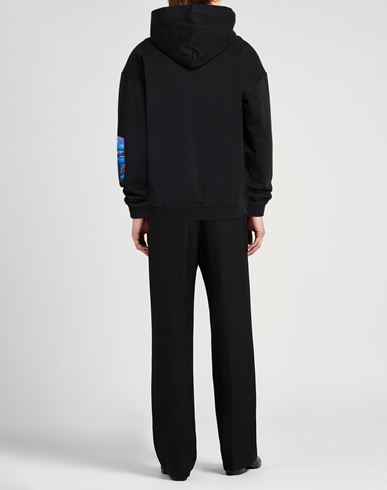 Man Sweatshirt Black Size L Cotton