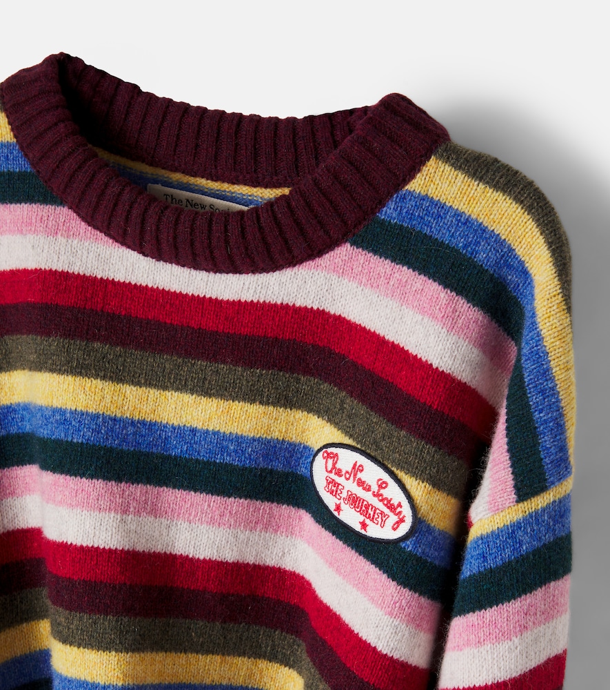 Root striped wool-blend sweater