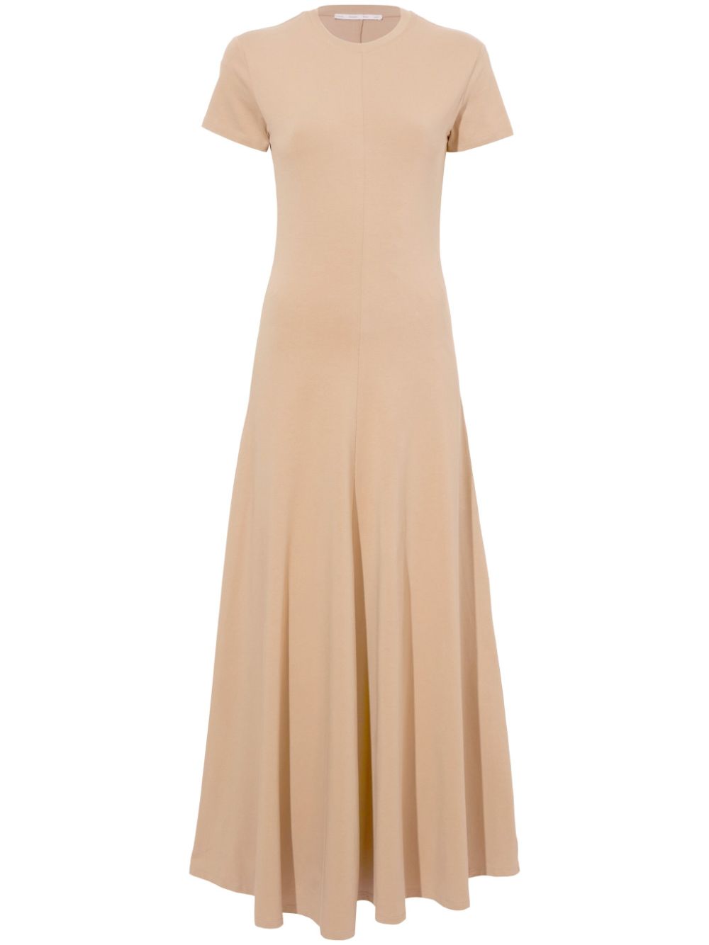 Jersey short-sleeve dress - Neutrals