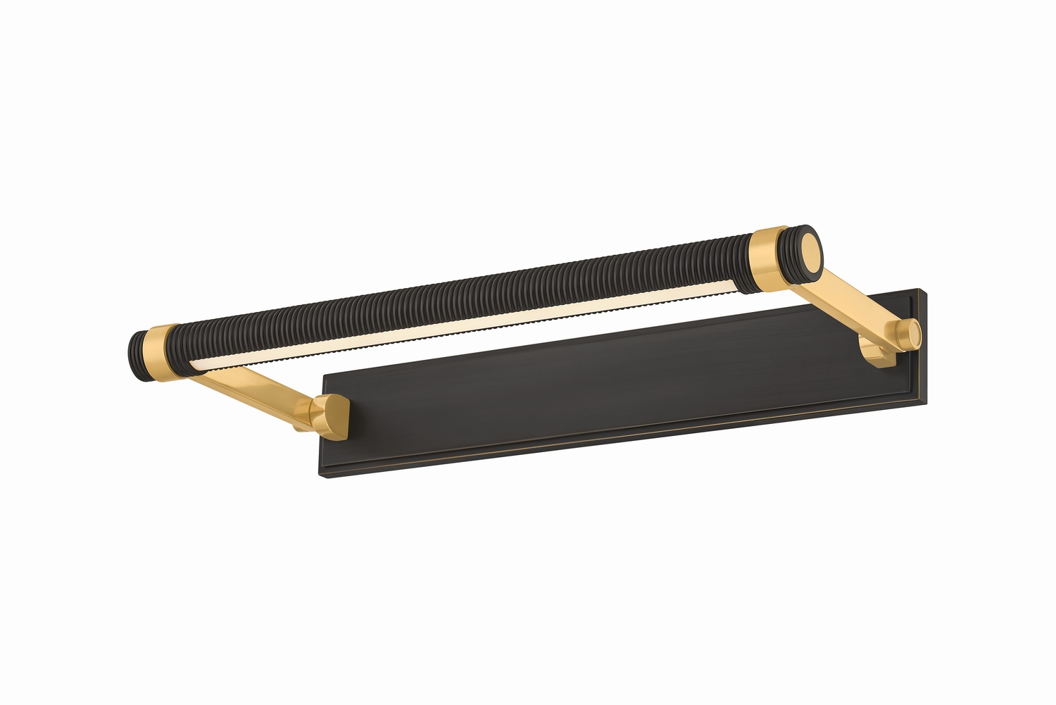 Aged Brass LED Picture Light from the Duell Collection