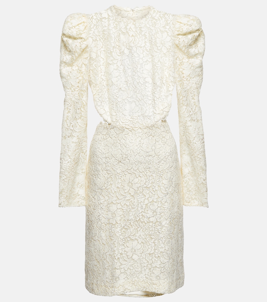Bridal Zenni lace cutout minidress