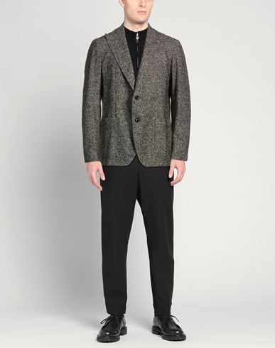 Man Blazer Charcoal Size 46 Virgin Wool, Polyamide, Acrylic
