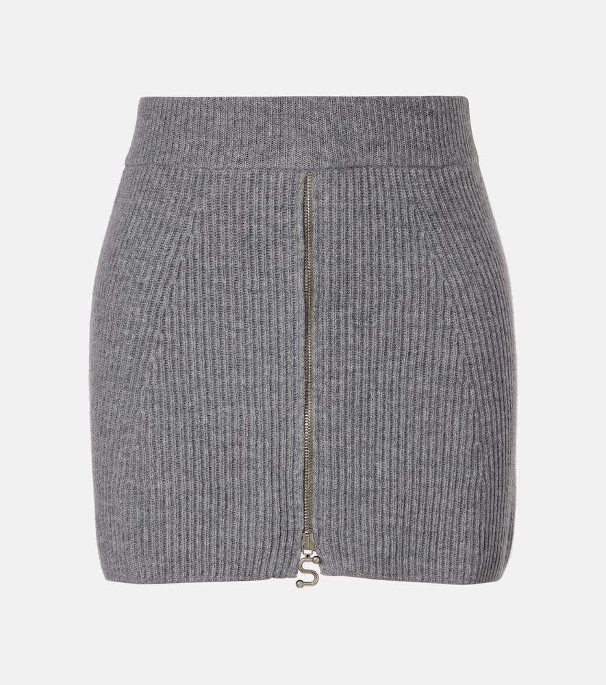 Refolo wool and cashmere miniskirt
