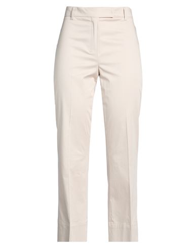 Woman Pants Off white Size 8 Cotton, Elastane
