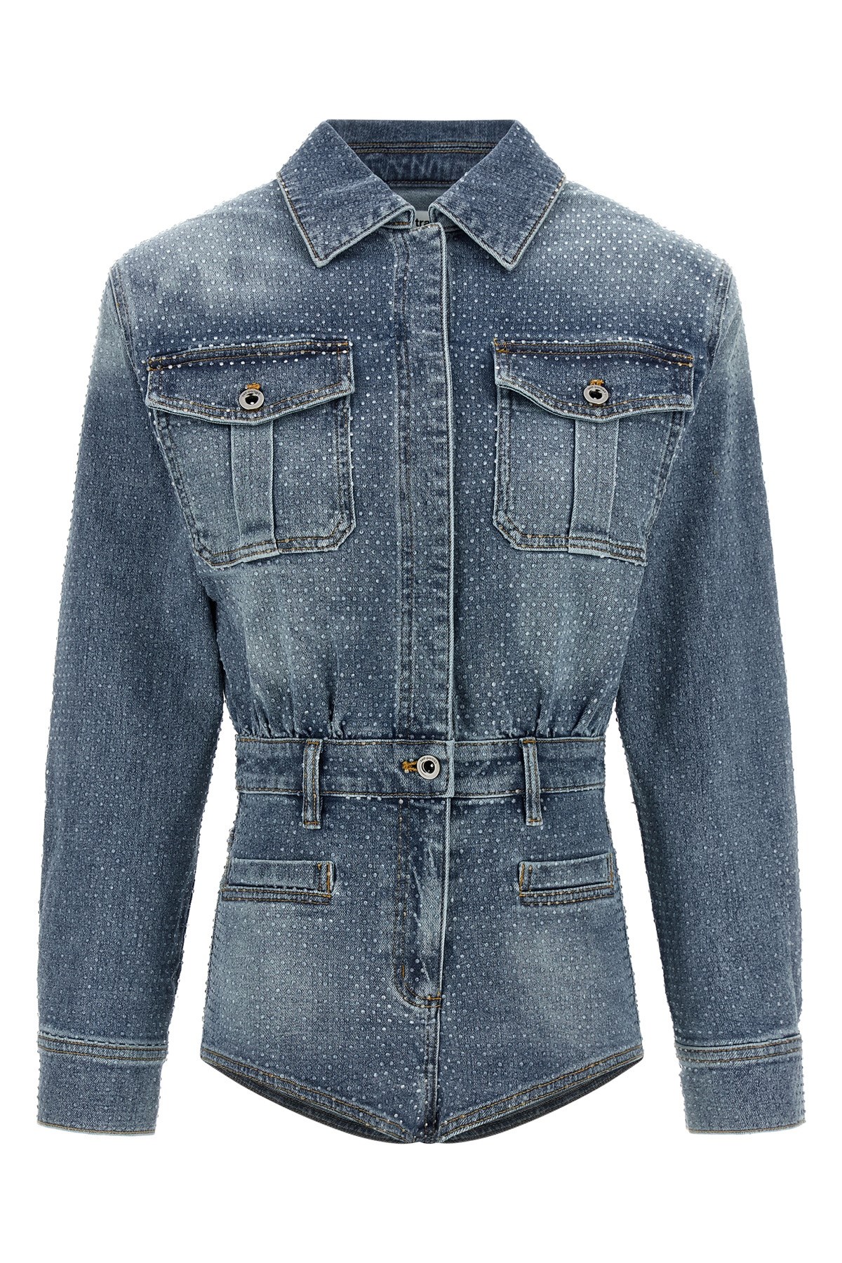 'Rhinestone Denim' Jumpsuit