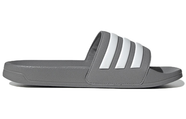Adilette Shower Slides Cozy Wear-Resistant Unisex Grey Slippers 'Grey White'