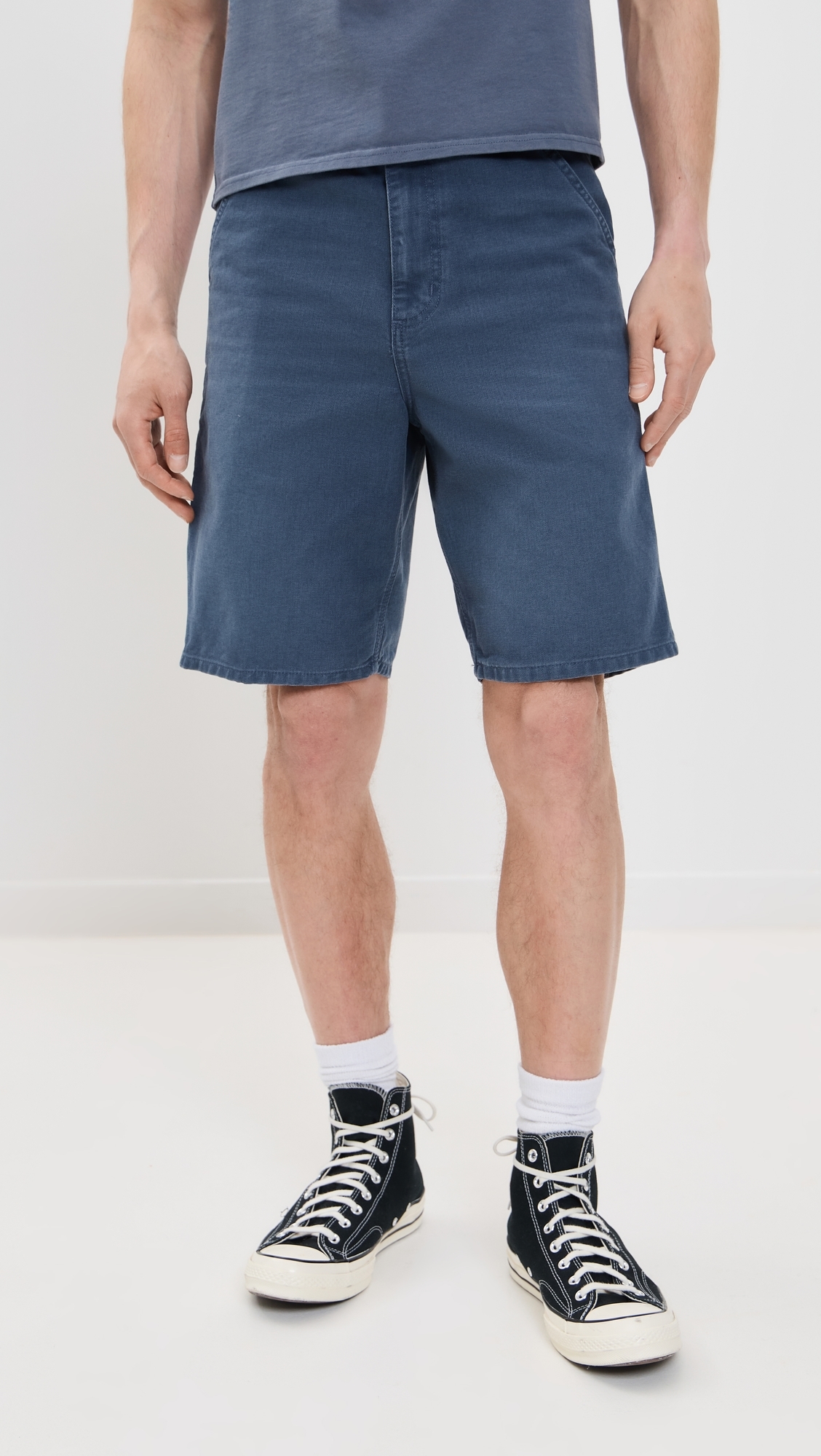 Carhartt WIP Single Knee Shorts 9.5 Dusky Blue