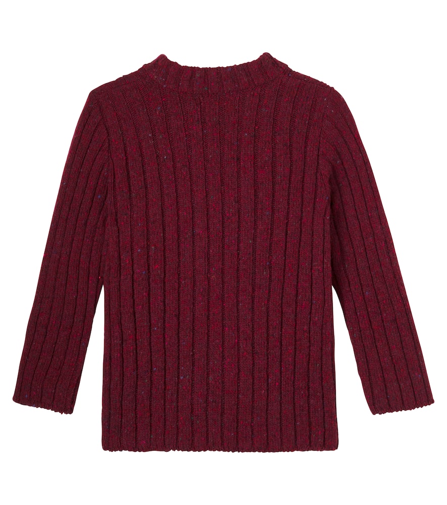 Bolo ribbed-knit wool-blend sweater