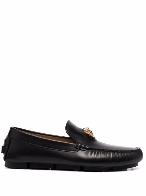 Medusa Head leather loafers
