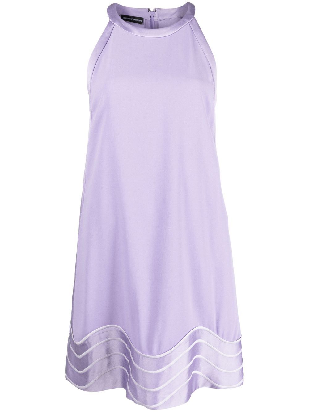 Wave-pattern shiftdress - Purple