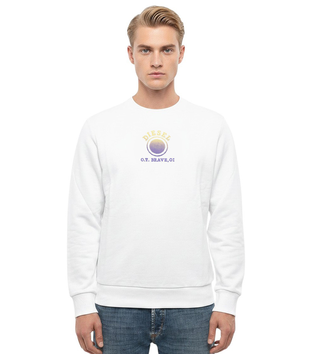 White Crew Neck Sweatshirt