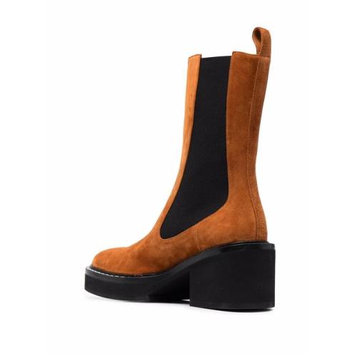 Calgary suede-leather boots - Neutrals