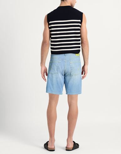 Man Denim shorts Blue Size 34 Cotton, Elastane