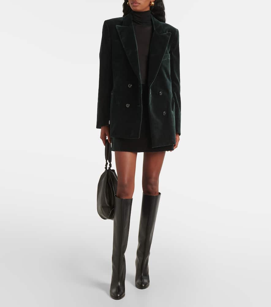 Blazé Milano Jealousy cotton velvet miniskirt