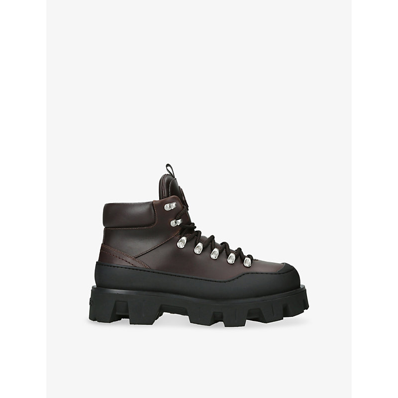 Mens Peak Trek Leather Hiking Boots