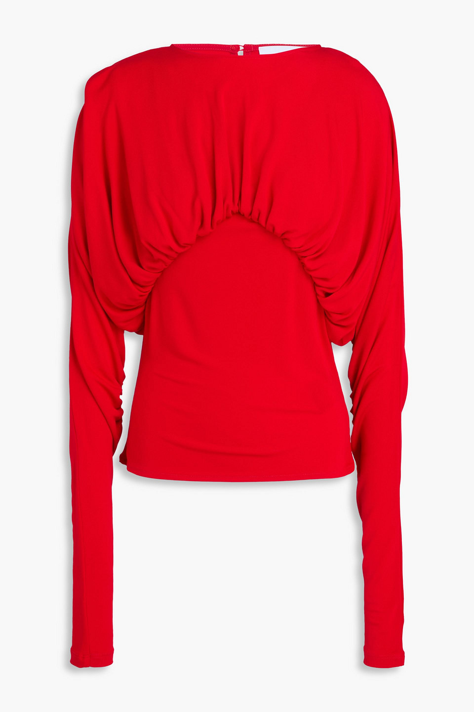 Anve gathered jersey top - Red - UK 14