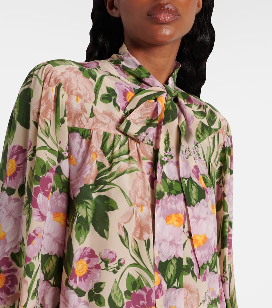 Chloé Tie-neck silk crêpe de chine blouse