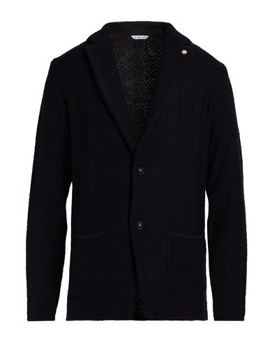 Man Blazer Midnight blue Size S Acrylic, Virgin Wool, Alpaca wool