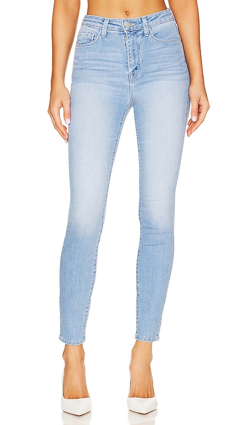L'AGENCE Monique Ultra High Rise Skinny Jeans in Denim-Light. -  32 also in