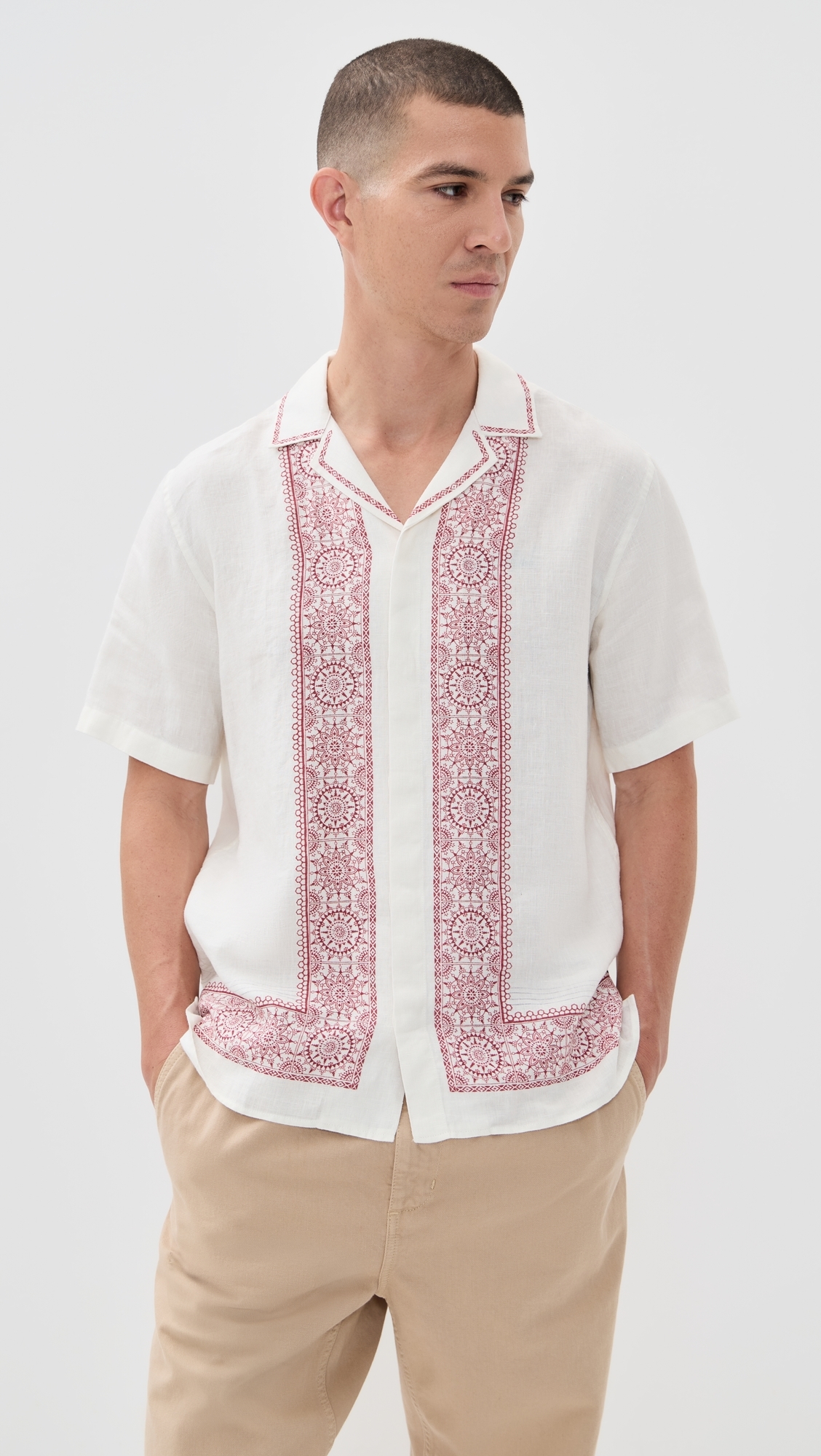 Maitan Linen Alchemy Shirt Dark Ruby
