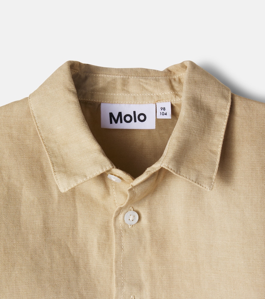 Richie ombré linen and cotton shirt