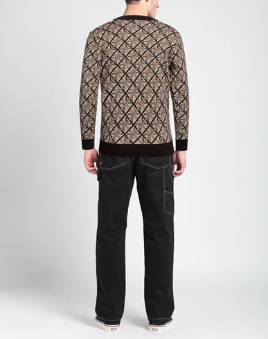 Man Sweater Beige Size L Merino Wool