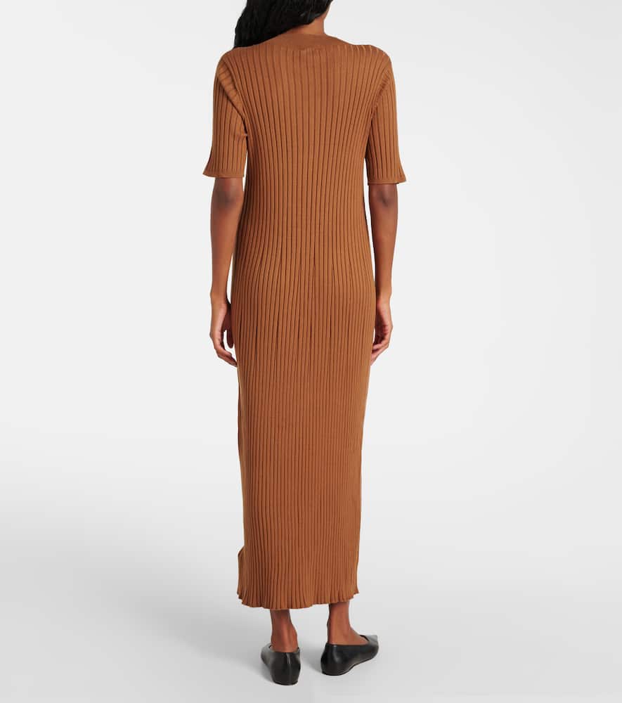 Varley Maeve ribbed-knit midi dress