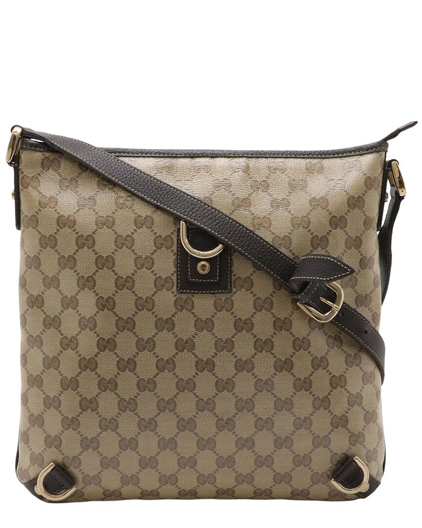 Gg Crystal Abbey Shoulder Bag Coated (Authentic Pre-Loved)