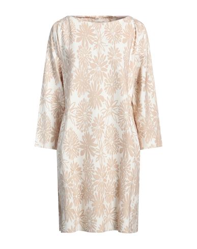 Liviana Conti Woman Mini dress Sand Size 12 Viscose, Polyamide, Elastane